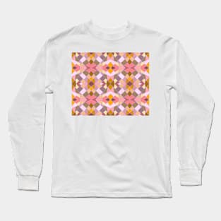 Crystal Texture pink Long Sleeve T-Shirt